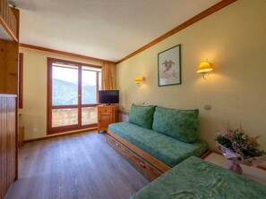 Unwind on the comfortable couch after a wonderful day outside!