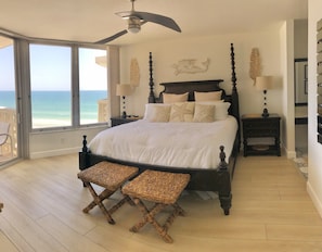 Relaxing views of the Atlantic from the main king suite.  