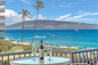 Maui Resort Rentals: The Whaler 315 - Remodeled Interior Courtyard Studio, Gorgeous Ocean Views!