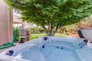 Soak in the Hot Tub after a Full Day of Activities