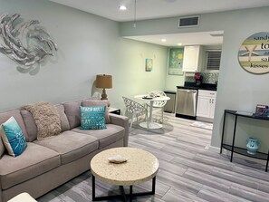 Open Concept Living, Dining & Kitchen