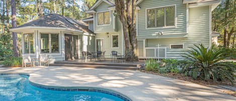 Beautiful backyard with deck & sitting area