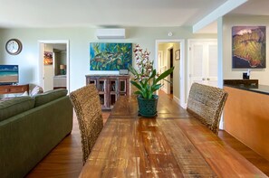 Dining, Living Room, Master Bedroom and Hall to Guest Room