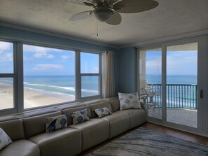 Endless Views from this oceanfront corner unit !