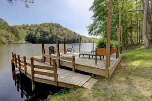 Bring your water toys! Low traffic lake perfect for swimming and floating!