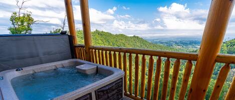 Relax and enjoy endless views from the Hot Tub!