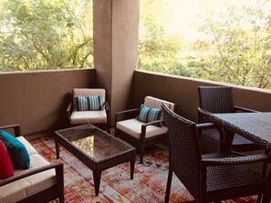 Private patio overlooking golf course (all trees have been cut now)