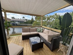 Private deck facing West for sunsets.