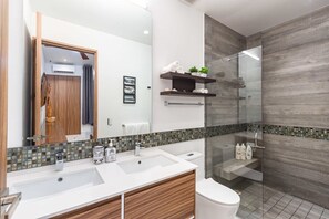 Master bathroom.