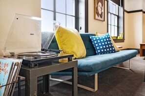 There are tons of in-unit amenities - including; a record player!