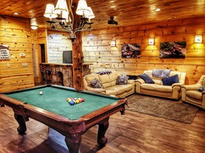 Enjoy a billiard competition and gather your family around to play games.