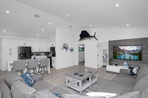 Open area Kitchen/Living/Dining