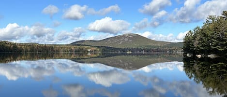 Dock views of Schoodic Mountain