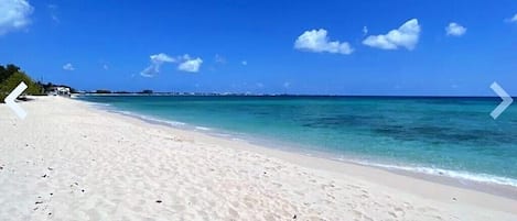 Our beach view right across from the villa 