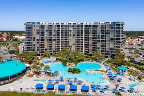 Edgewater Beach Resort lagoon pool and deck amenities