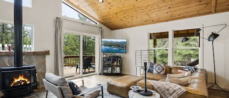 Living Room: Exquisite Alpine Chalet