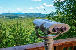 Pigeon Forge Vacation Rental with a View - "Angels View" - Binoculars for View 