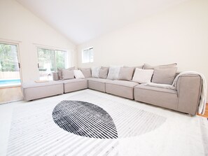 Make yourself comfy on our modular couch