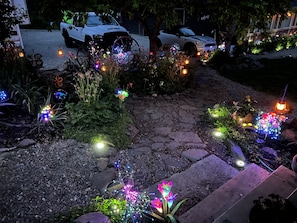 solar lights in spring and summer