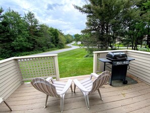 Step outside to enjoy your private outdoor space, where manicured gardens and mountain views create the perfect backdrop for morning coffee or an evening unwind.