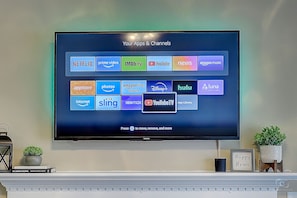 4K SMART TV in Living Room. YouTube TV provided!