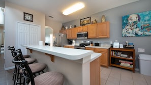 Open plan kitchen