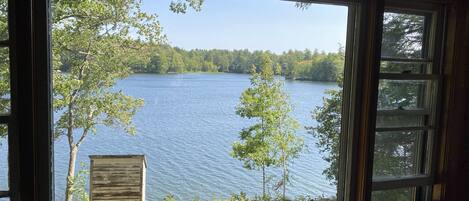 The view from the living room and dining room. 