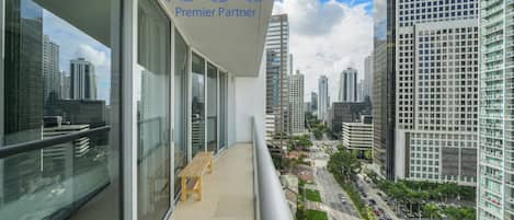 Balcony facing Brickell Avenue!