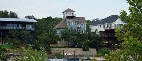 The Lake House from across the cove.