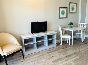 Relax in our cozy and stylish living area