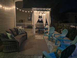 It’s a nighttime oasis to relax after a day at the beach! 