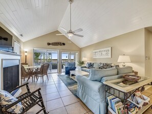 Living Room with Ocean Views at 35 Lands End