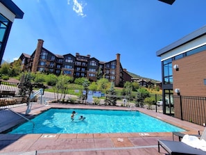 Located right across from the private community pool (heated year round)