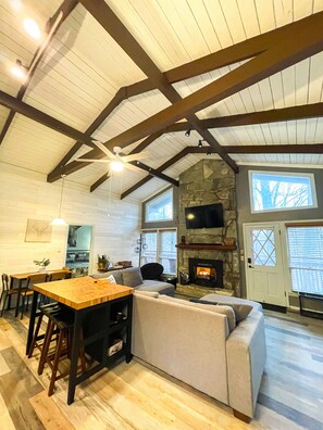 Living Room With Fireplace
