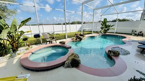 Pool & Spa with private fenced yard