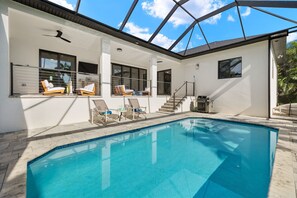 Pool and sunning area