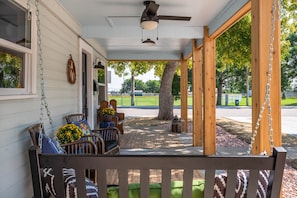 Front porch with Miner's Field beyond