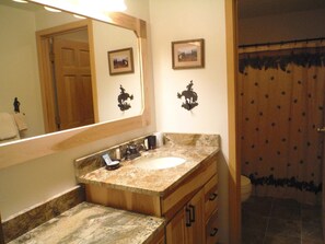 Updated bathroom.