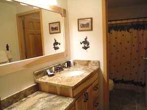 Updated bathroom.