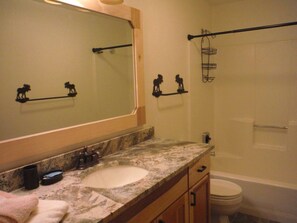 Remodeled bathroom.