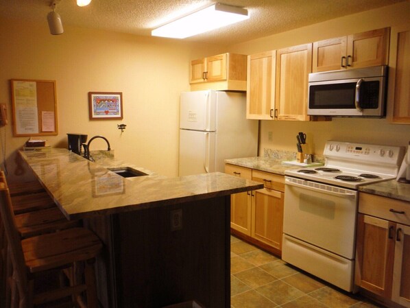 Remodeled kitchen.