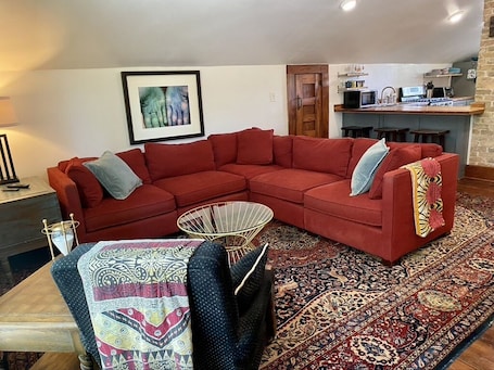 Super comfy down sofa
