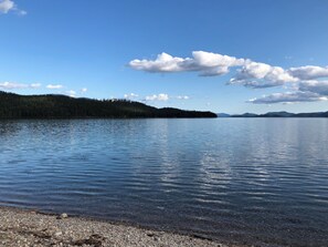 Walk along the lake 150 yards from cabin
