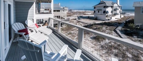 Upstairs balcony view