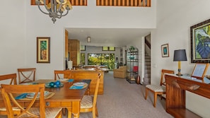 Waikomo Stream Villas #431 - Dining Room & Great Room - Parrish Kauai