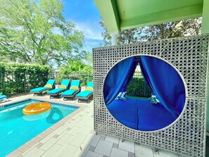 Relax Poolside in Your Own Luxury Cabana - You May Never Want to Leave!