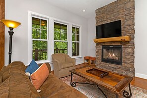 Living Room with Gas Fireplace