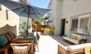 Private Patio with dining for 8