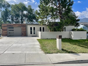 Modern on the Mesa - Exterior with driveway parking for 2-4 vehicles