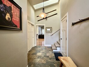 Entering from the front door